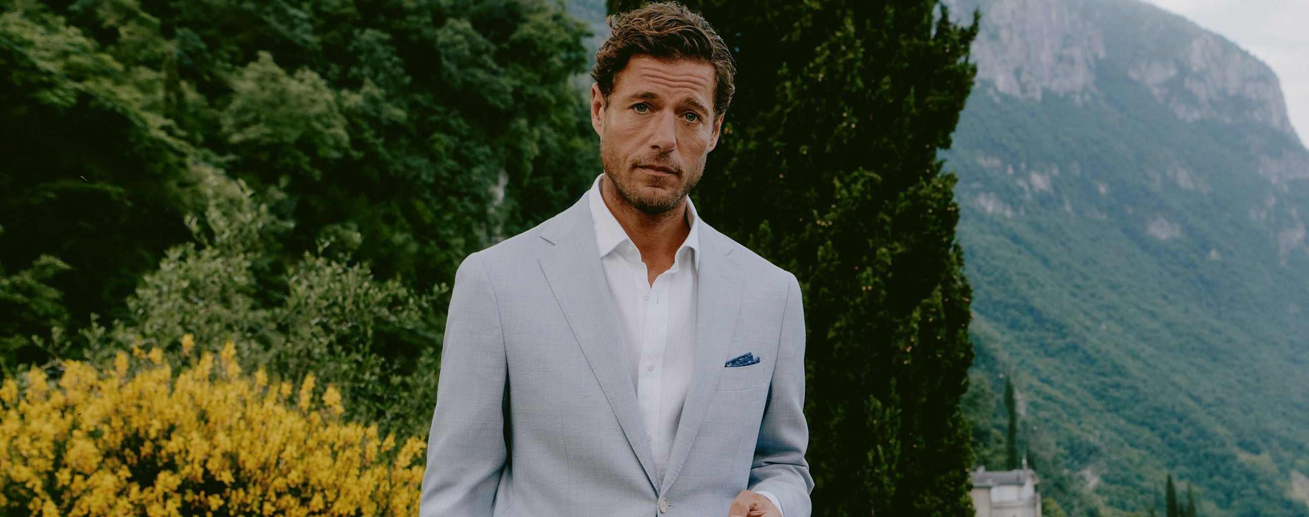 Men's Garden Wedding Attire | Outdoor Wedding Fashion | Premium Menswear |  M.J. Bale