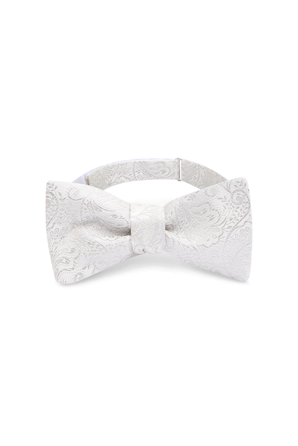 pearl white bow tie