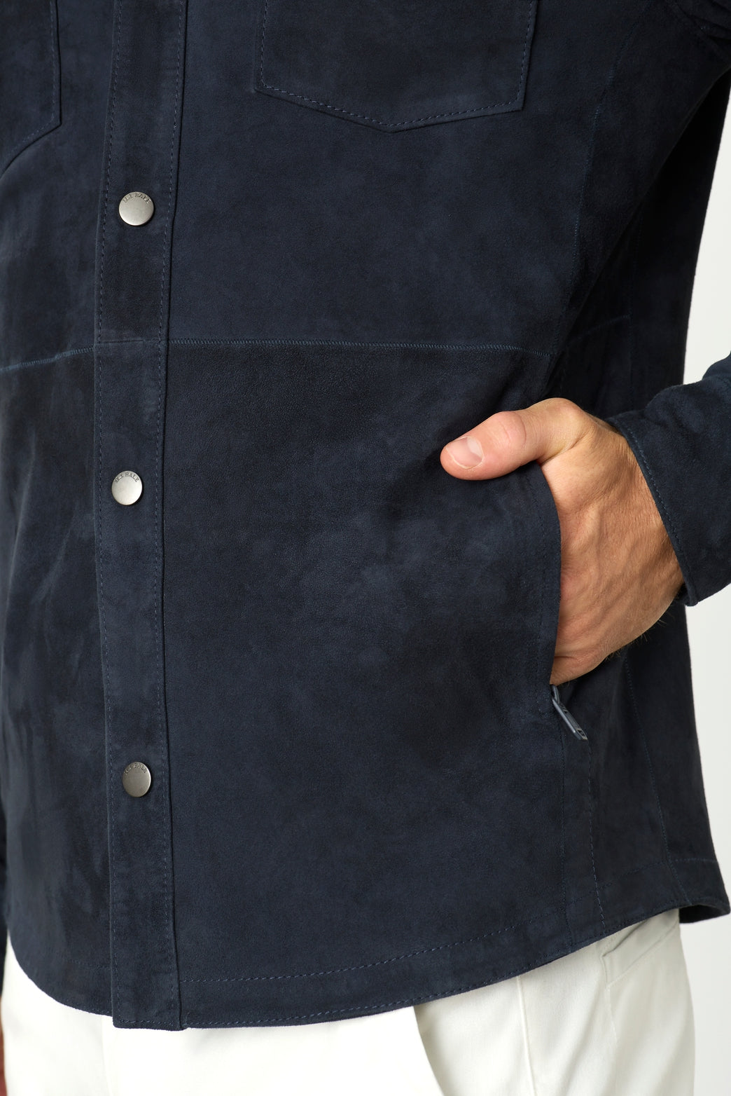 Whitlam Suede Shirt Jacket – Bale - Main Image